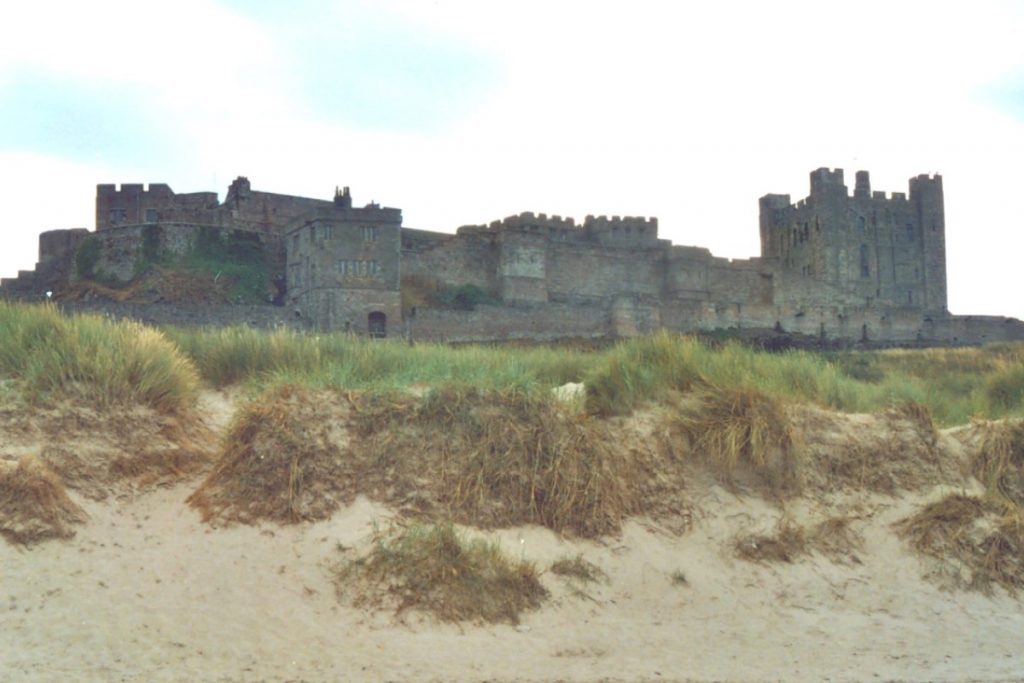 Bamburgh Castle from the beach